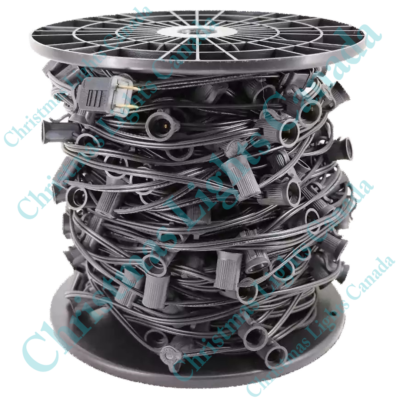 1 C9 SOCKET CABLE COMMERCIAL GRADE E17 CHRISTMAS LIGHT SOCKET CABLE AND